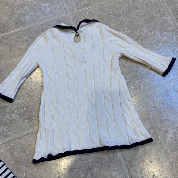 Hope & Henry Baby Girl Nautical Outfit with Pants and 2 Tops 3-6M - Picture 7 of 9